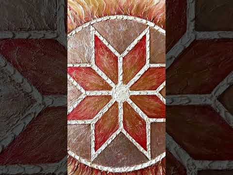 фото картина-амулет звезда алатырь ручной работы 0