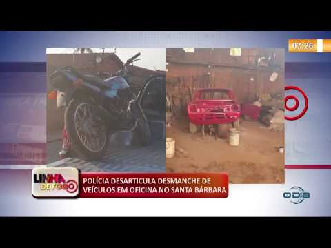 LINHA DE FOGO (21.10) PoliÌcia desarticula desmanche de veiÌculos em oficina no Santa BaÌrbara