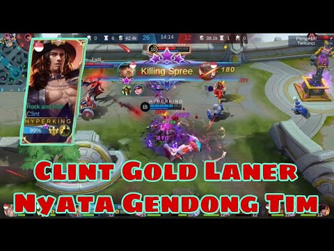 Clint Instan Kill #1 Nyata Gendong Tim - Mobile Legends #mobilelegends