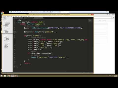 Learn How to Build a Complete PHP Application with Login – Video 2