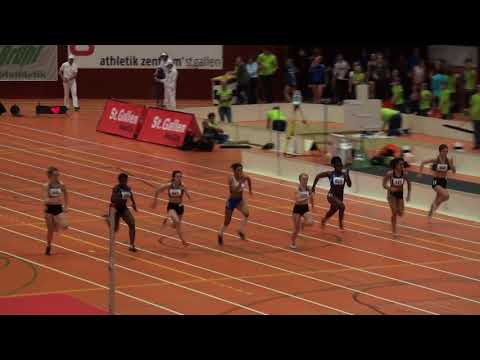 Hallen-SM Nachwuchs 2018: Final 60 m Frauen U18