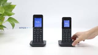 هاتف IP لاسلكي جراندستريم Wi‑Fi 6 وبلوتوث وصوت HD موديل WP816