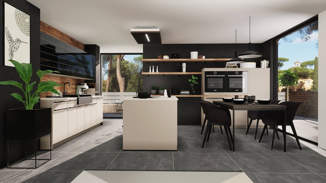 Démonstration du logiciel eOPUS GmbH — rendu 3D de cuisine sur mesure