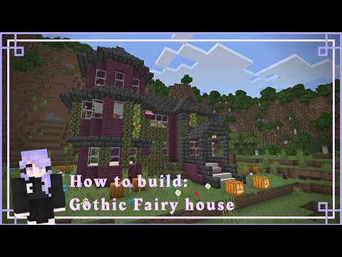 Gothic Fairy House with witch vibes 🧚🏻‍♂️✨ - Minecraft build tutorial