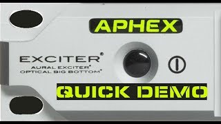 Video thumbnail for Aphex Exciter with Big Bottom: Quick Demo by Hammy Technoid