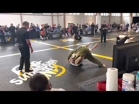 (Round 1 of 5)Jiu Jitsu Tournament White Belt (-185lbs) Grappling Industries Round Robin