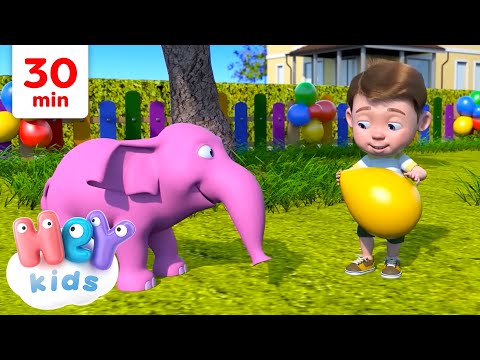 Happy Birthday Song and more Kids Songs! | Birthday Song | HeyKids Nursery Rhymes