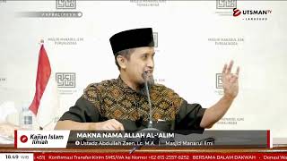 Download lagu LIVE The Meaning of the Name of Allah al-'Alim - Ustadz Abdullah Zaen, Lc. M.A. mp3