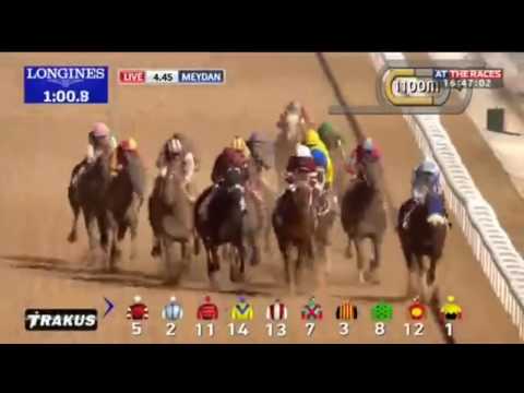 Dubai world cup Arrogate last to first. Super horse. maydan race9 25-03-2017