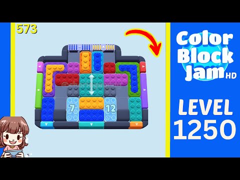 Color Block Jam Level 573 (1250) Solution Walkthrough