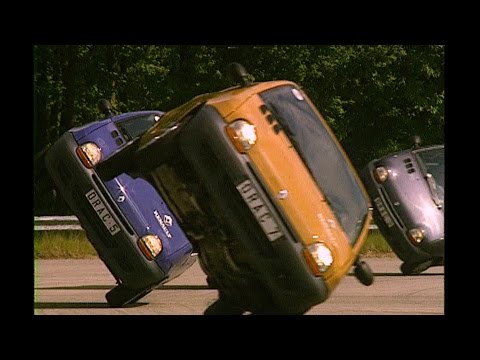1993 Renault Twingo two-wheel driving stunt