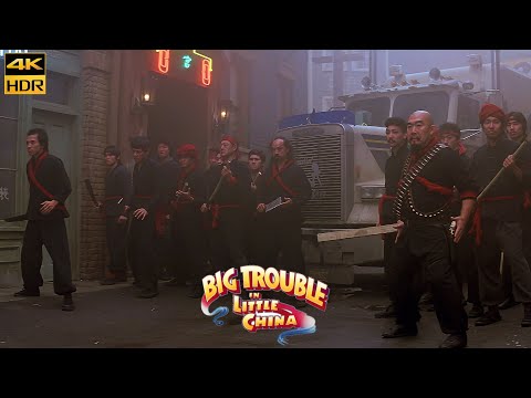 Big Trouble in Little China Gang War fight Scene Movie Clip 4K UHD HDR Kurt Russell Kim Cattrall