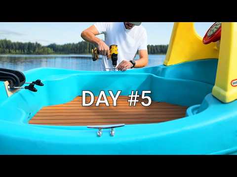 I Built an Epic Mini Boat from a Kids Toy