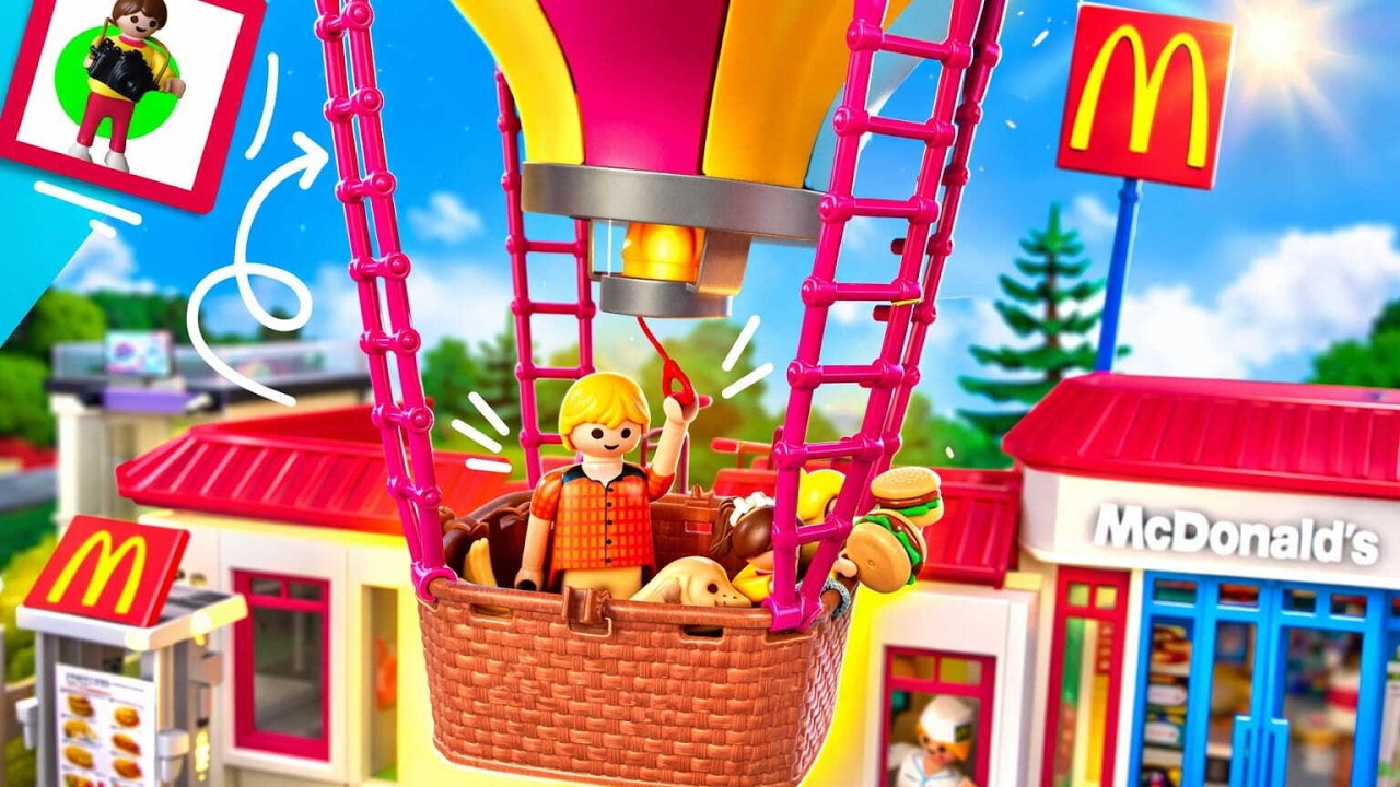 Playmobil Film "Mit dem Heißluftballon zu Mc Donalds" Familie Jansen / Kinderfilm / Kinderserie