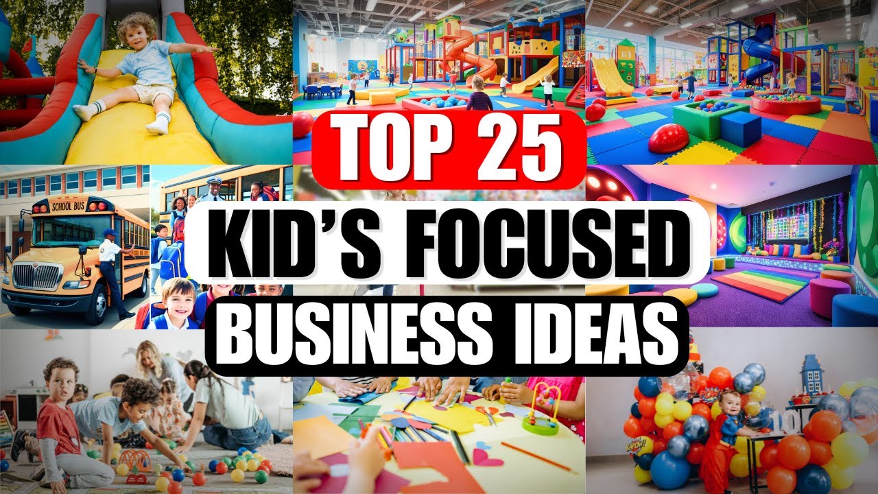 Top 25 PROFITABLE Children's Service Business Ideas - Start Today!