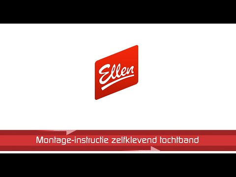 Montage instructie zelfklevend tochtband