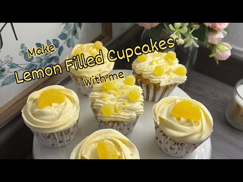 Let's Bake Lemon Filled Cupcakes Together!