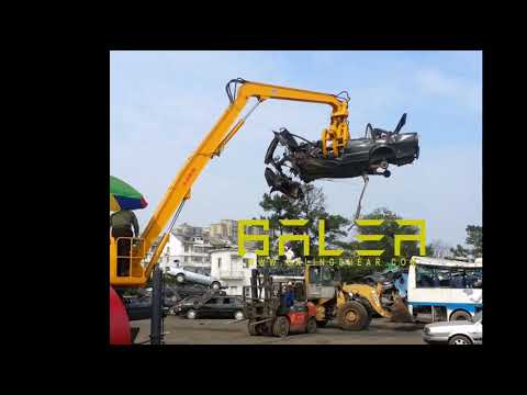 Mobile baler for waste car