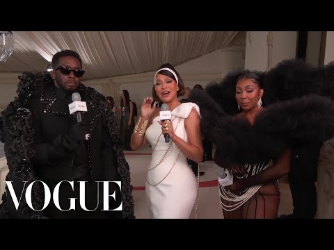 Diddy & Yung Miami Shut Down the Met Gala Red Carpet | Met Gala 2023 With La La Anthony | Vogue