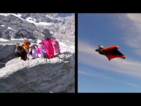 120mph! WINGSUIT FLYBY
