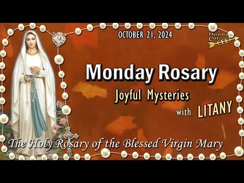 MONDAY Rosary🌹Joyful Mysteries of Today’s Holy Rosary, Scenic Falling Leaves