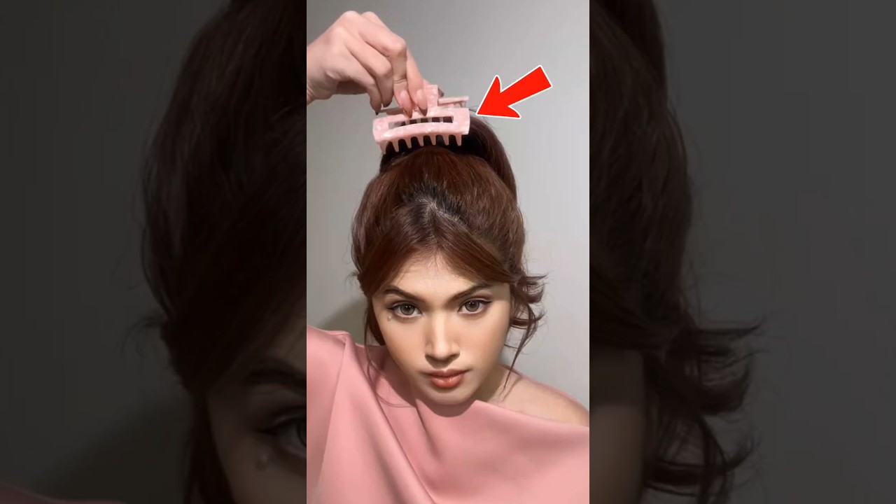 Elegant hairstyle in seconds ready with this easy trick ✨ #hair #style #luxury #viral #elegant
