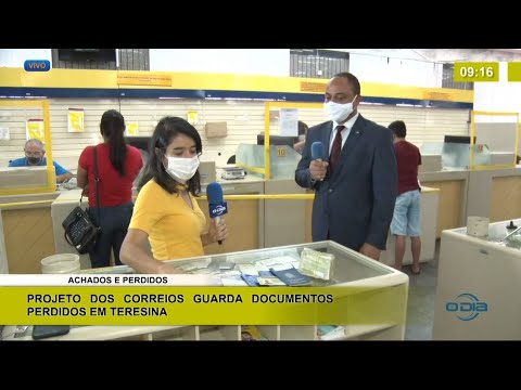 Projeto dos Correios guarda documentos perdidos em Teresina 15 01 2021