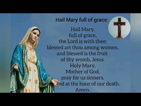 Our father, Hail Mary and Glory be; prayers @catholiceverday