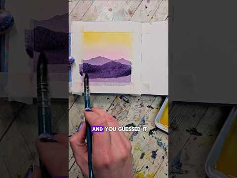One of my all time favorite paintings to teach! #easywatercolortutorial