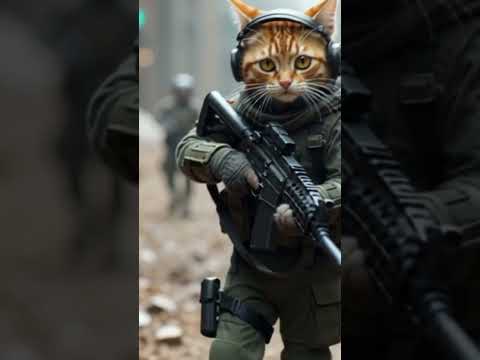 🐱💂 Kitty Soldier is Ready for War | Epic Animated Cat Adventure #cat #funnyanimal