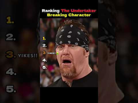 Undertaker Caught Breaking Character! 😂