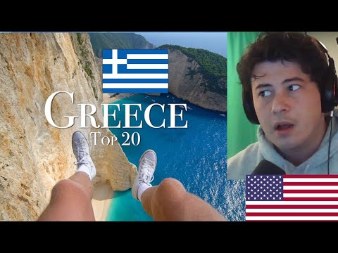 American Reacts Top 20 Places To Visit In Greece - 4K Travel Guide