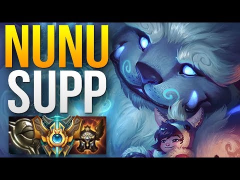 NUNU & WILLUMP IS BETTER AS SUPPORT THAN JUNGLE? | CHALLENGER NUNU SUPPORT GAMEPLAY | 8.17 S8
