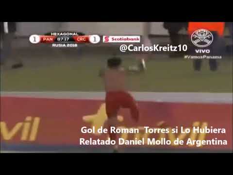 Gol de Roman Torres por Daniel Mollo de Argentina