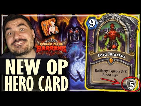NEW JARAXXUS HERO CARD IS INSANE! - Hearthstone Barrens