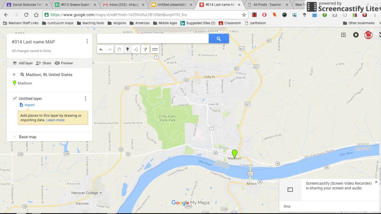 STEP 5: How to drop a pin on Madison, IN