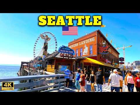 EXPLORE SEATTLE IN 4K | Alki Beach, Seattle Downtown Waterfront, and Pike Place Market
