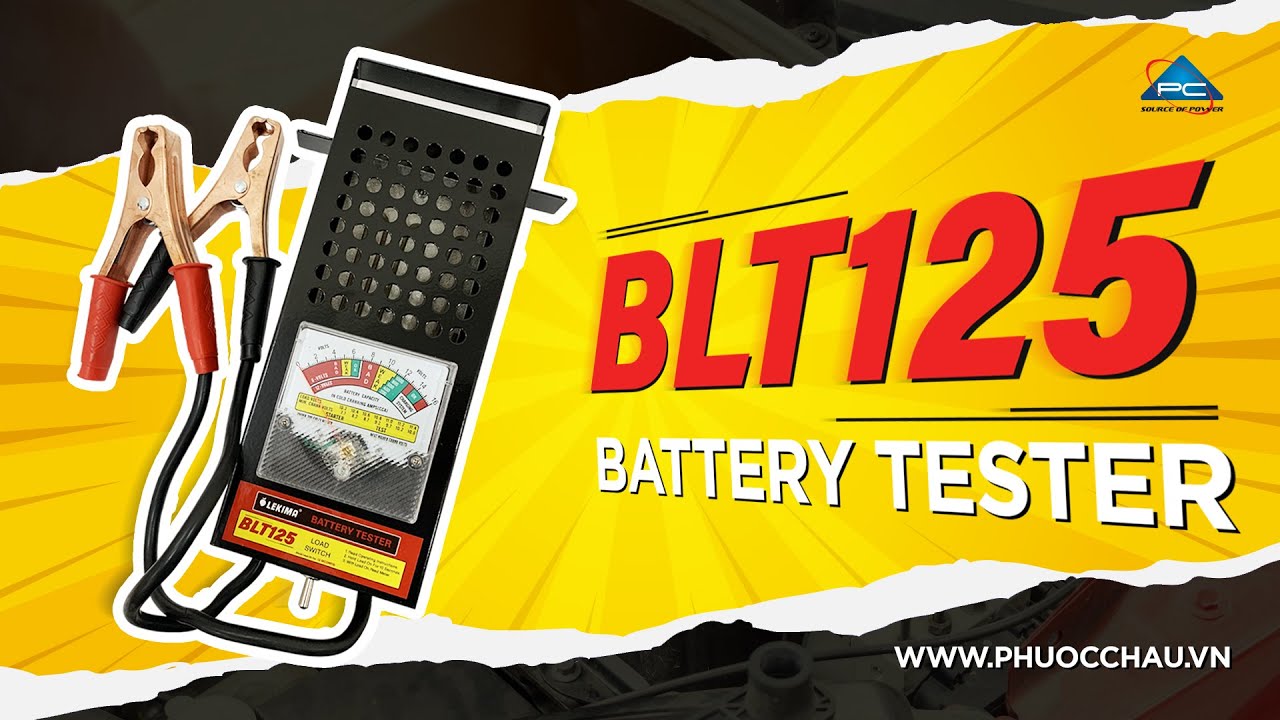 Thiết bị kiểm tra bình ắc quy BLT125 xe máy, ô tô , máy kiểm tra bình ắc quy lên đến 200Ah, nhanh chóng, tiện lợi chính xác