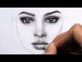 Drawing And Shading A Female Face With Graphite Pencils Portrait Of Emily Ratajkowski