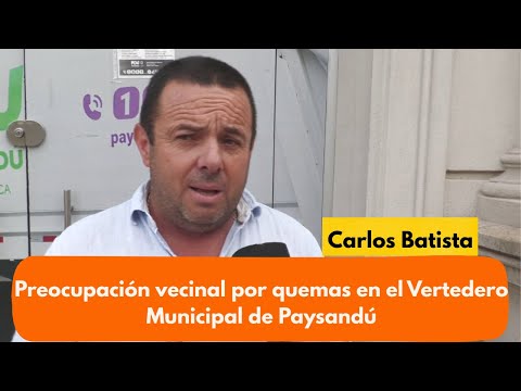 Preocupación vecinal por quemas en el Vertedero Municipal de Paysandú