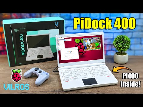 Turn Your Pi 400 Into A 13.3" Raspberry Pi Laptop With The PiDock 400!