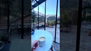 This is what coffee was made for ☕Coffee. Mountain air #mountains #coffee #mallorca
