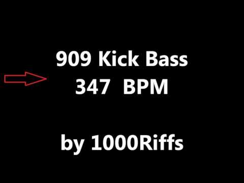 909 Kick Bass Drum : 347 BPM - Beats Per Minute