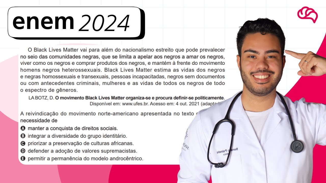 Resolução em Vídeo — Questão 52 ENEM 2024