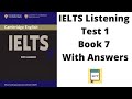 IELTS Listening Test 1 Book 7 With Answers