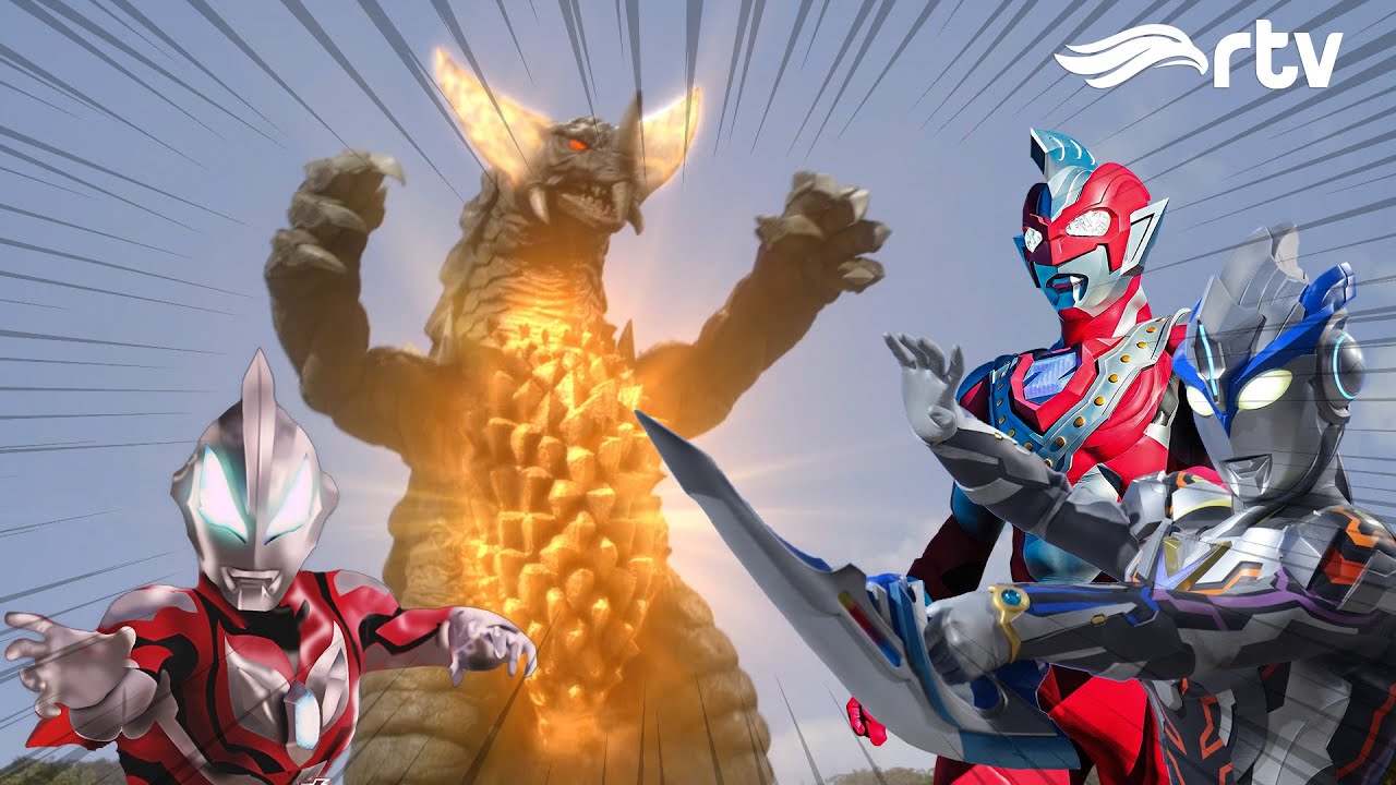 ULTRAMAN X, Z DAN GEED MENGHADANG GOMORA!! | SERANGAN KAIJU