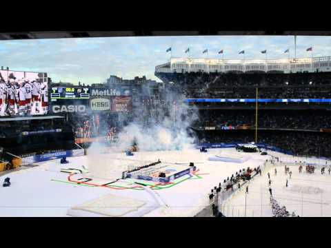 Final Minute of Rangers vs. Devils Stadium Series at Yankee Stadium