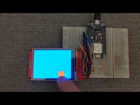Display ILI9341 touchscreen test Arduino