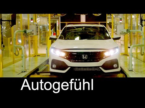 New Honda Civic 5-door hatch production plant assembly UK - Civic Produktion 2017