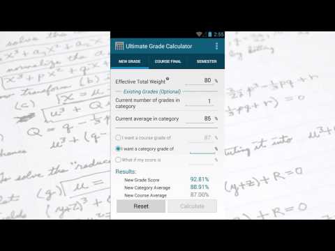 Ultimate Grade Calculator Video